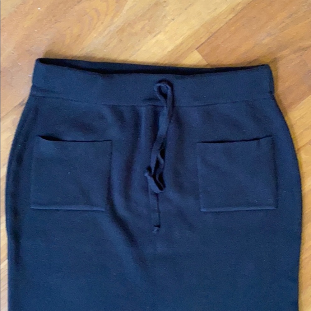 Rainbow Black Sweater Skirt